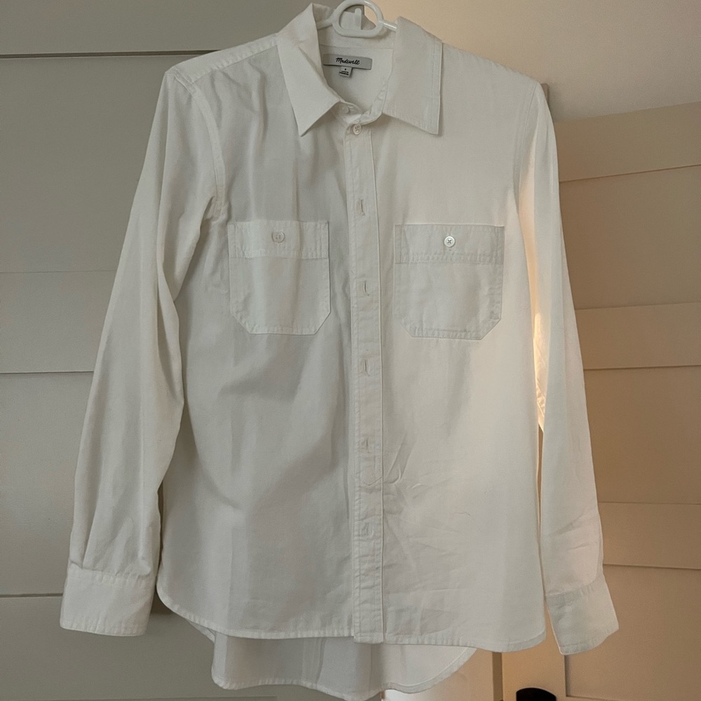 Madewell White Button-up